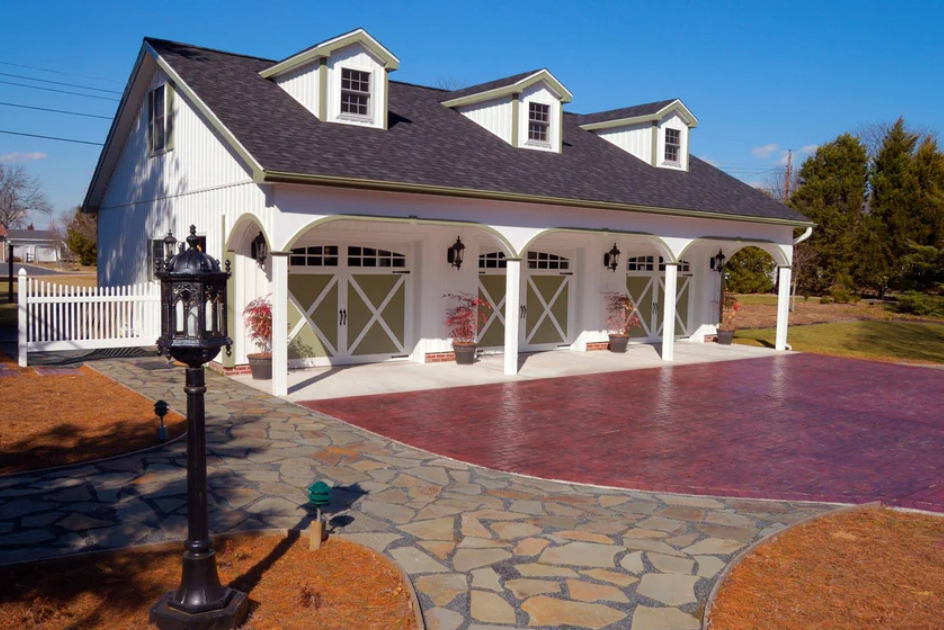 Fiberglass Overlay Carriage House Garage Door