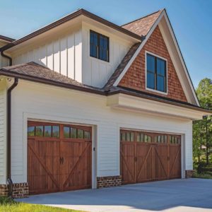 Fiberglass Overlay Carriage House Garage Door