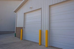 ribbed steel commercial garage door