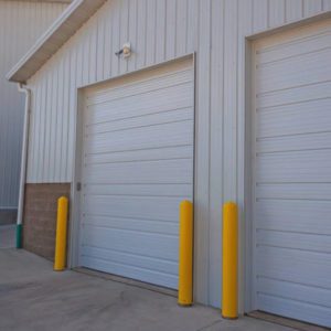 ribbed steel commercial garage door