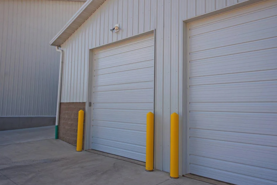 ribbed steel commercial garage door