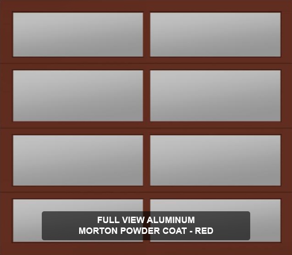 Full-View-Aluminum-Morton-Powder-Coat-Red