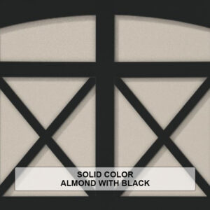 Solid-Steel Overlay Carriage House Almond With Black Color