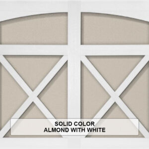 Solid-Steel Overlay Carriage House Almond With White Color