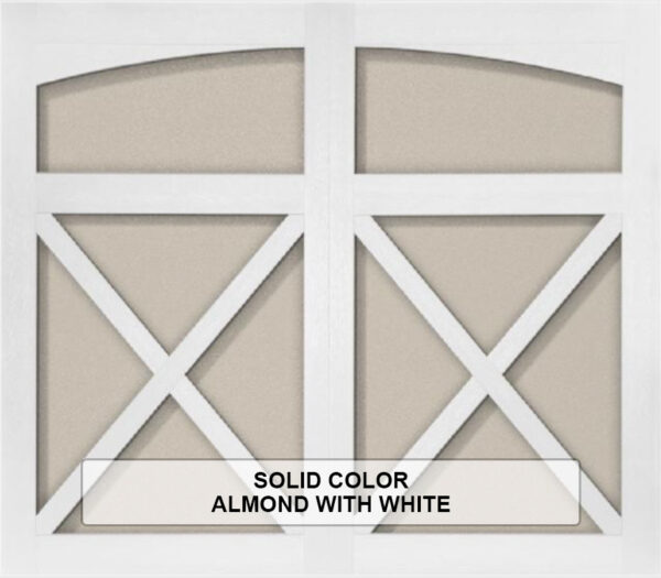 Solid-Steel Overlay Carriage House Almond With White Color