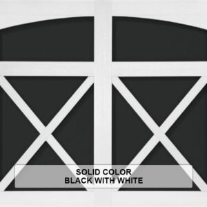 Solid-Steel Overlay Carriage House Black With White Color