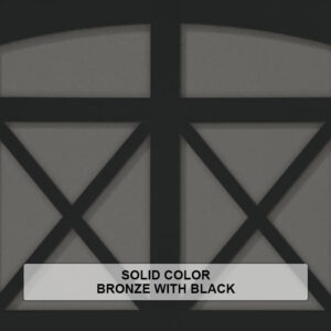 Solid-Steel Overlay Carriage House Bronze With Black Color