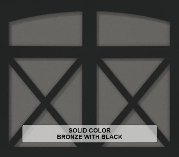 Solid-Steel Overlay Carriage House Bronze With Black Color
