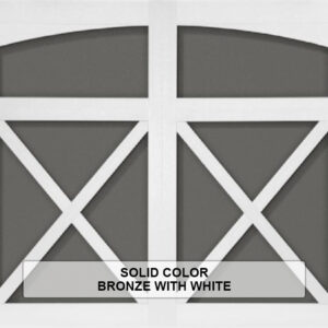 Solid-Steel Overlay Carriage House Bronze With White Color