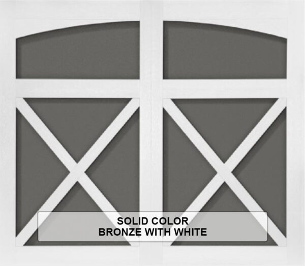 Solid-Steel Overlay Carriage House Bronze With White Color