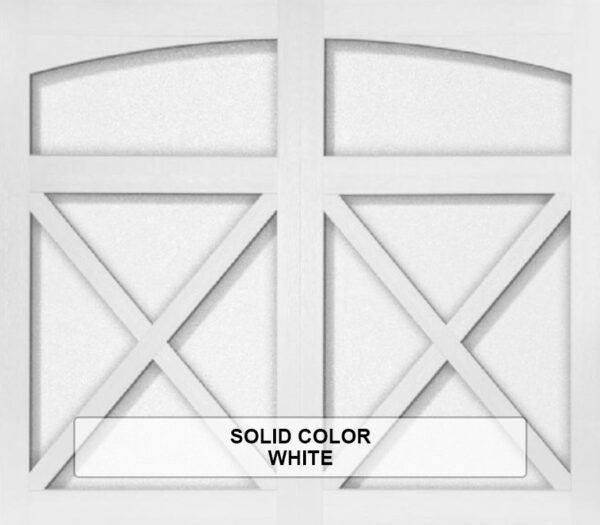 Solid-Steel Overlay White Color