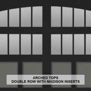 Steel Overlay Carriage House Arched Tops Double Row With Madison Insert