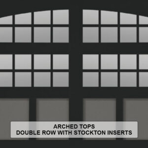 Steel Overlay Carriage House Arched Tops Double Row With Stockton Insert