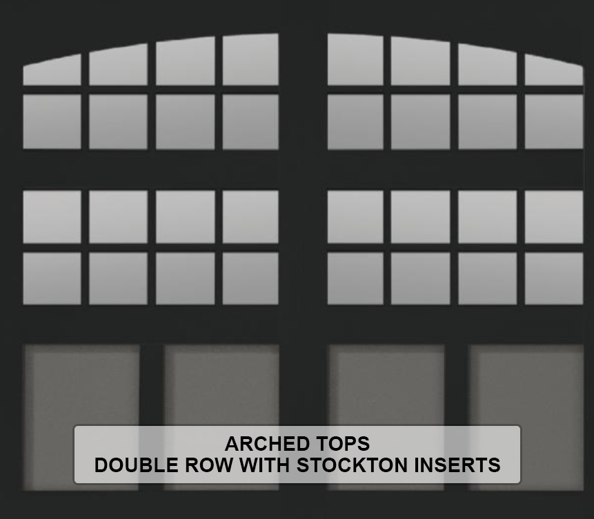 Steel Window Overlay Steel Overlay Carriage House 5300 | Residential Garage Door
