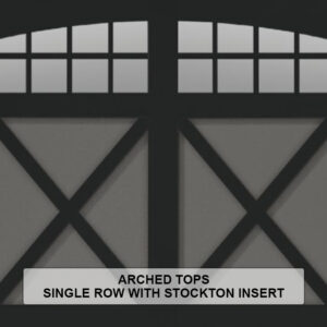 Steel Overlay Carriage House Arched Tops Single Row With Stockton Insert