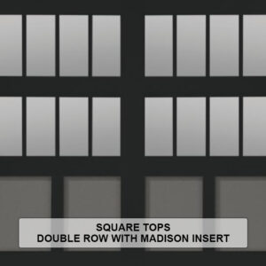 Steel Overlay Carriage House Square Tops Double Row With Madison Insert