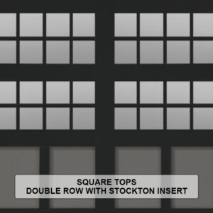 Steel Overlay Carriage House Square Tops Double Row With Stockton Insert