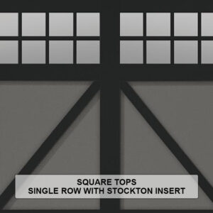Steel Overlay Carriage House Square Tops Single Row With Stockton Insert