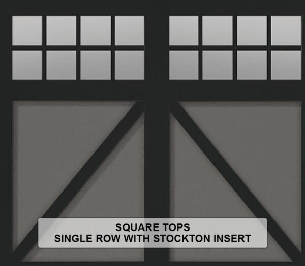 Steel Overlay Carriage House Square Tops Single Row With Stockton Insert