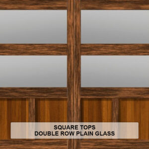 Square-Tops-Double-Row-Plain-Glass