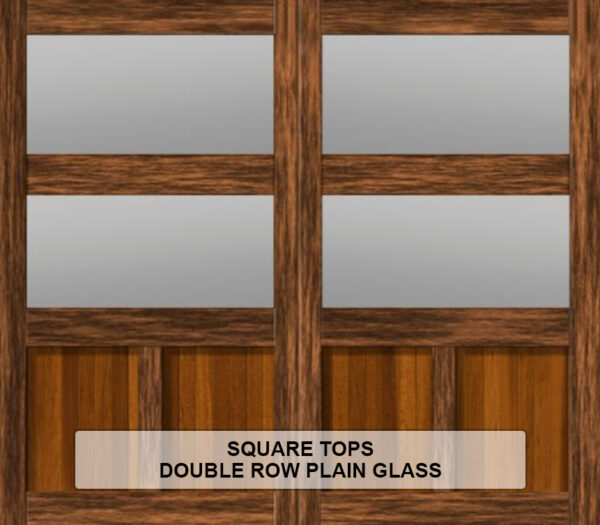 Square-Tops-Double-Row-Plain-Glass
